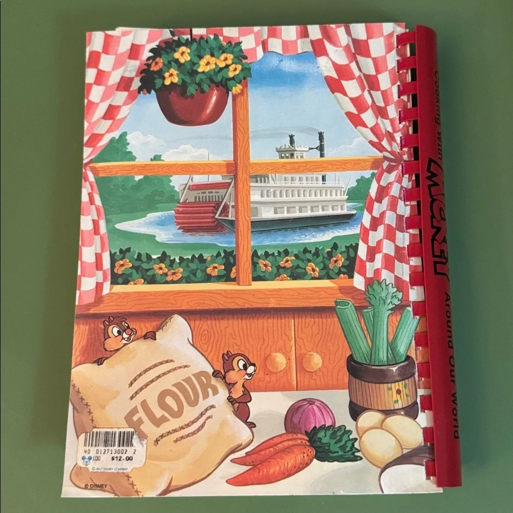 Vintage “Cooking with Mickey Around our World” Walt Disney World Cookbook